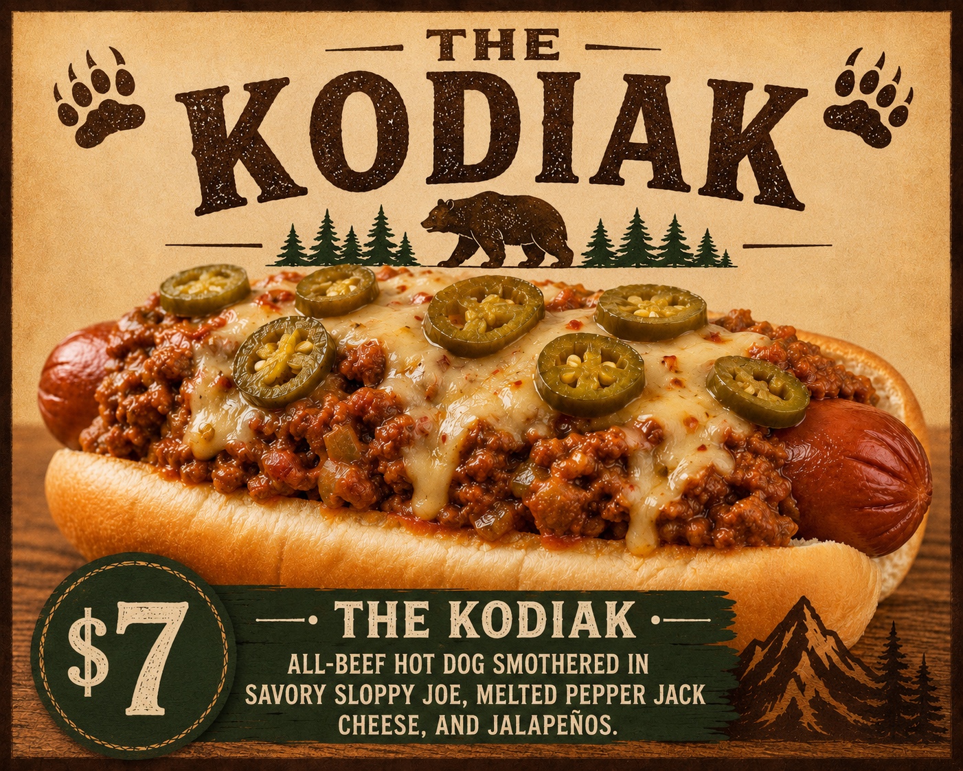The Kodiak hot dog