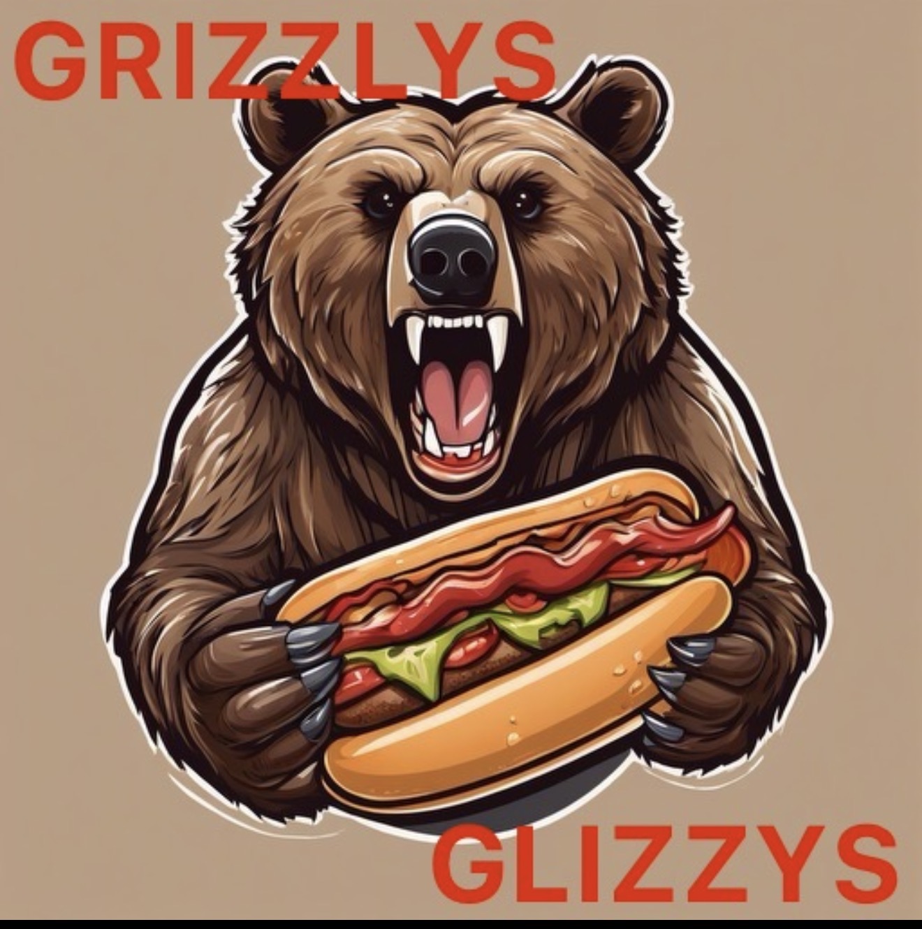 Grizzly's Glizzys bear logo